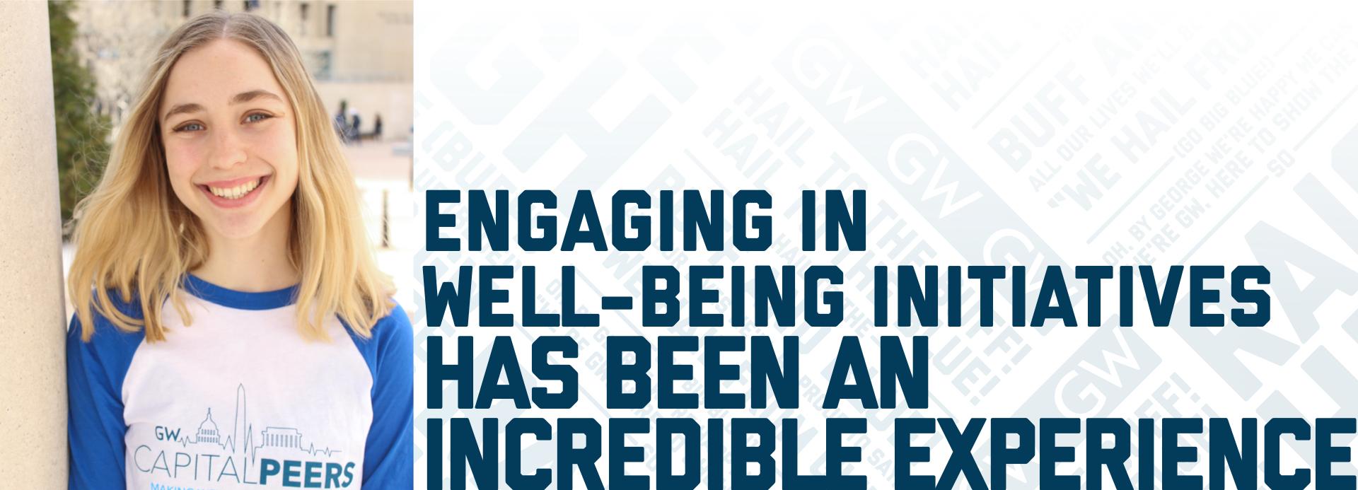 Engaging in Well-being Initiatives has been an incredible experience
